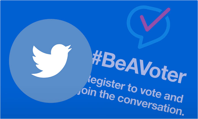 Twitter election awareness: #BeAVoter Campaign & awareness tools
